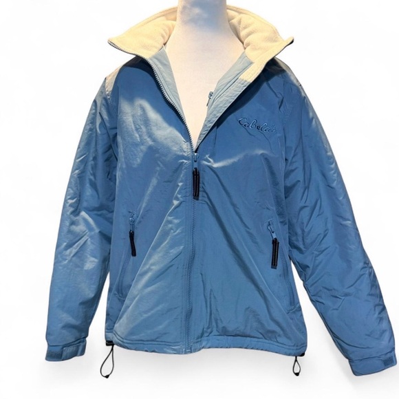 Women’s blue puffer coat small p-p20” L-26” - Picture 3 of 5
